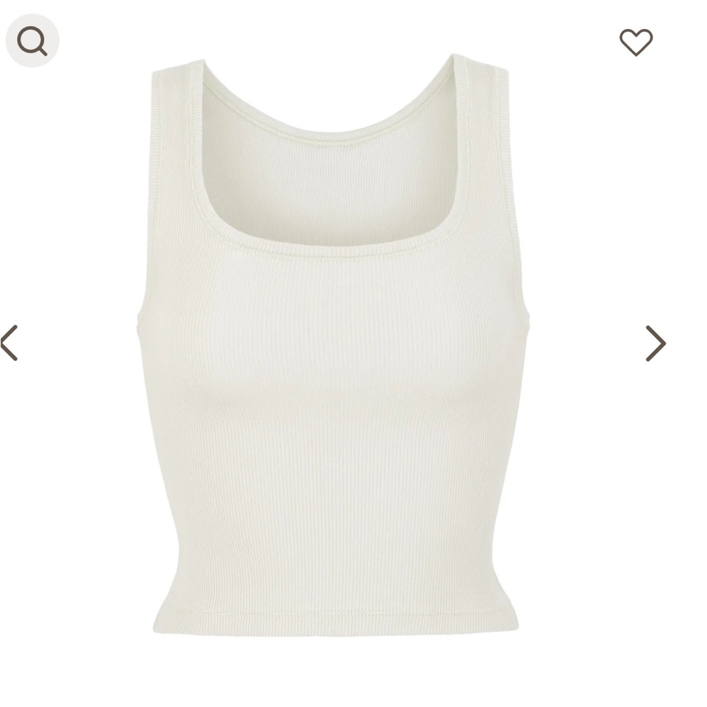 Skims Cotton Rib Tank | Bone